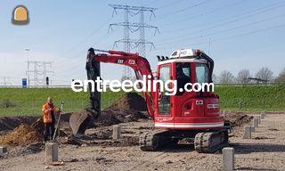 IHI 45 NX met sloophamer Omgeving Gorinchem