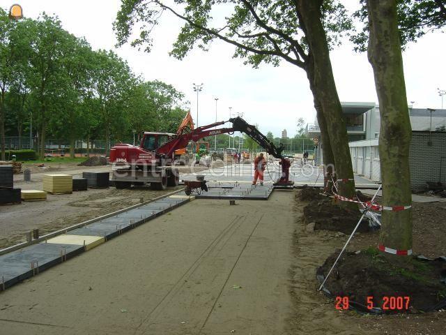 Projecten / werken Machinaal betonplaten (her)leggen