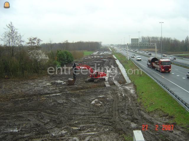 Projecten / werken diverse Hitachi EX 255