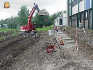 Maken van talud met keerw... Omgeving Gorinchem