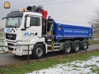 MAN 4 asser Kraanwagen Omgeving Sliedrecht