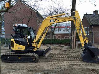 Yanmar VIO80 binnendraaie... Omgeving Sliedrecht