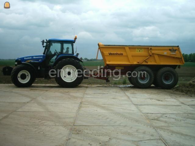 Trekker + 18 ton Veenhuis gronddumper