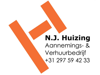 Logo Aannemings- en verhuurbedrijf N.J. Huizing De Kwakel