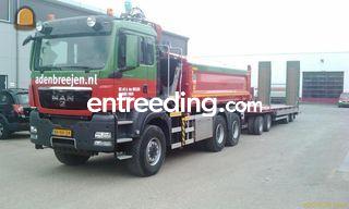 6x6+kraan MAN + semi diep... Omgeving Haarlem