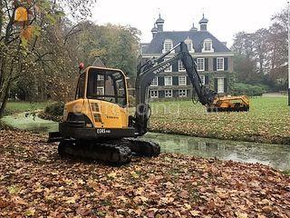 Midigraver met maaikorf Omgeving Maarssen