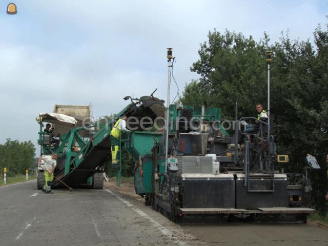 3D gestuurde asfaltmachine