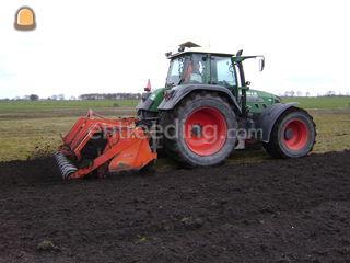 Fendt 815 + spitmachine Omgeving Groningen West