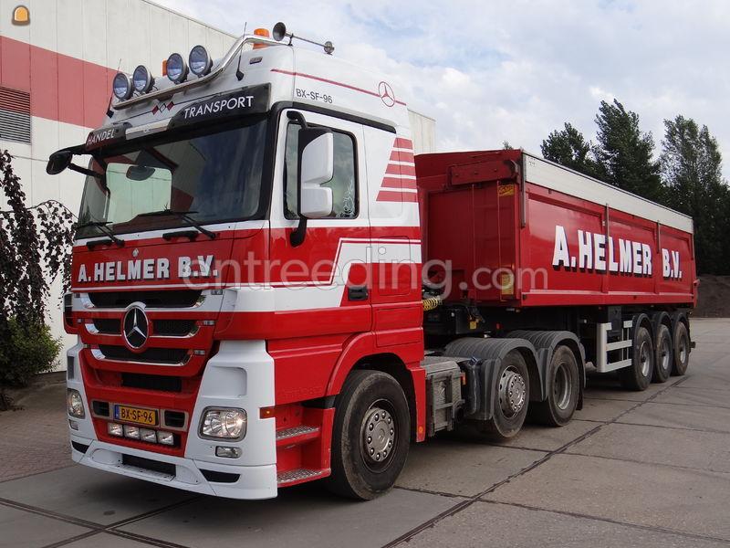 Mercedes Actros 6x2 kippertrailer