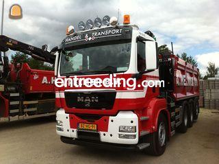 Man TGS 8x4 kraanwagen Omgeving Breda