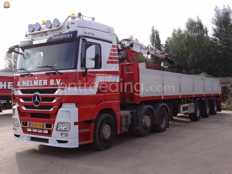 Mercedes Actros 6x2 + steentrailer