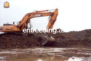 Case CX290 met 3D G.P.S. Omgeving Hoekse Waard