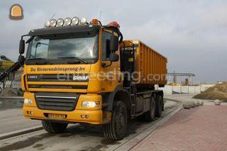 Ginaf 6x6 w.s. kraanauto Omgeving De Drechtsteden