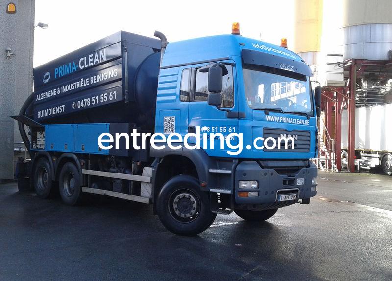 Ruimwagen MAN met combinatie hoge druk installatie