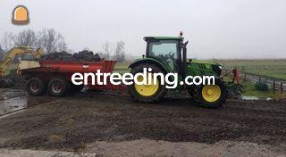 John Deere 6125R + Beco 6... Omgeving Haarlem
