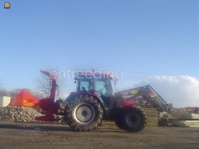 Case IH JX100U + VGM versnipperaar