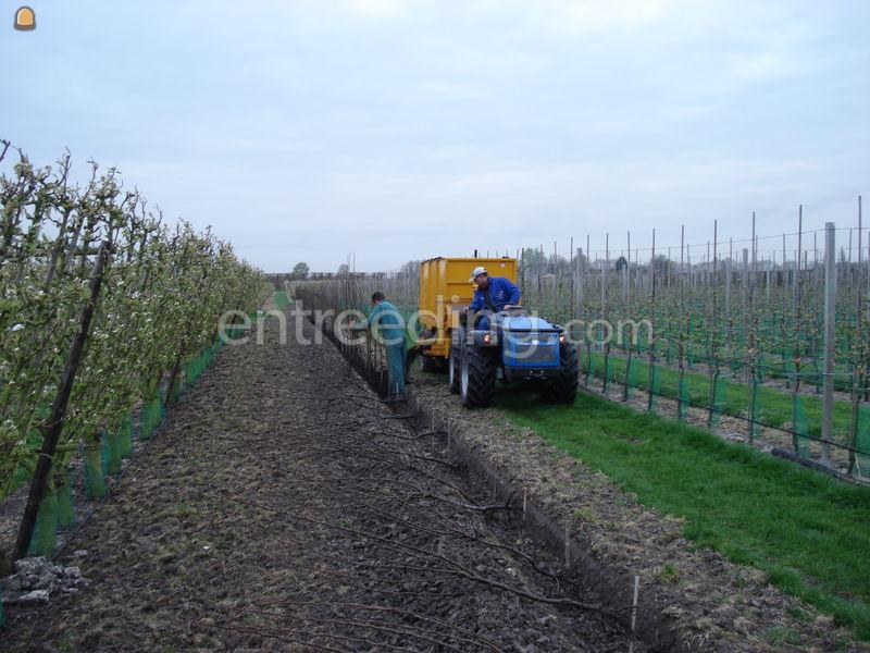 Trekker+schelpen/compostwagen