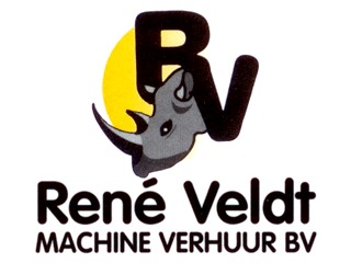 Logo RenÃ© Veldt Machineverhuur B.V. Wijdewormer
