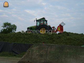 JD 6620 met Bos grasvork Omgeving Weesp