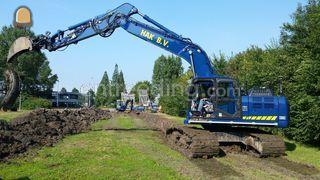 Komatsu PC 240-10 3D GPS ... Omgeving De Drechtsteden