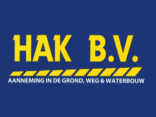 Logo Hak Aanneming en verhuur in de Grond, Weg & Waterbouw Alblasserdam