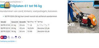 Trilplaten van 61 tot 96 ... Omgeving Antwerpen