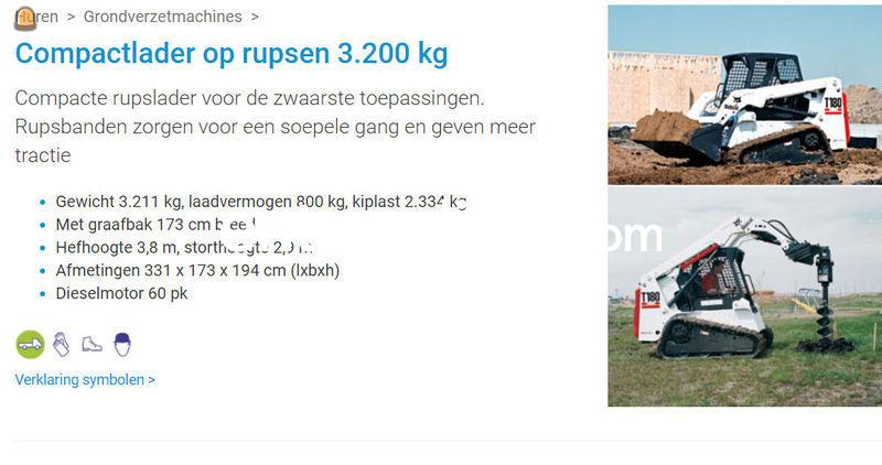 Bobcat rupsschranklader 3200 kg