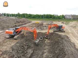 Hitachi ZX210 met GPS Omgeving Utrecht
