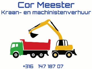 Logo Cor Meester Kraan- en machinistenverhuur Wervershoof