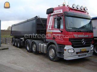 Mercedes 2548 + oplegger Omgeving Zetten