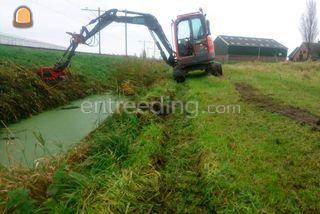 Volvo ECR 58 Binnendraaie... Omgeving De Drechtsteden