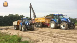 Trekker met 14m3 Dumper Omgeving De Drechtsteden
