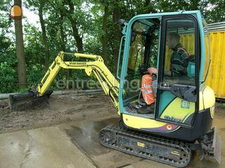 yanmar sv17ex Omgeving Zetten