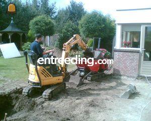 Grondwerk met micromachin... Omgeving Oosterhout