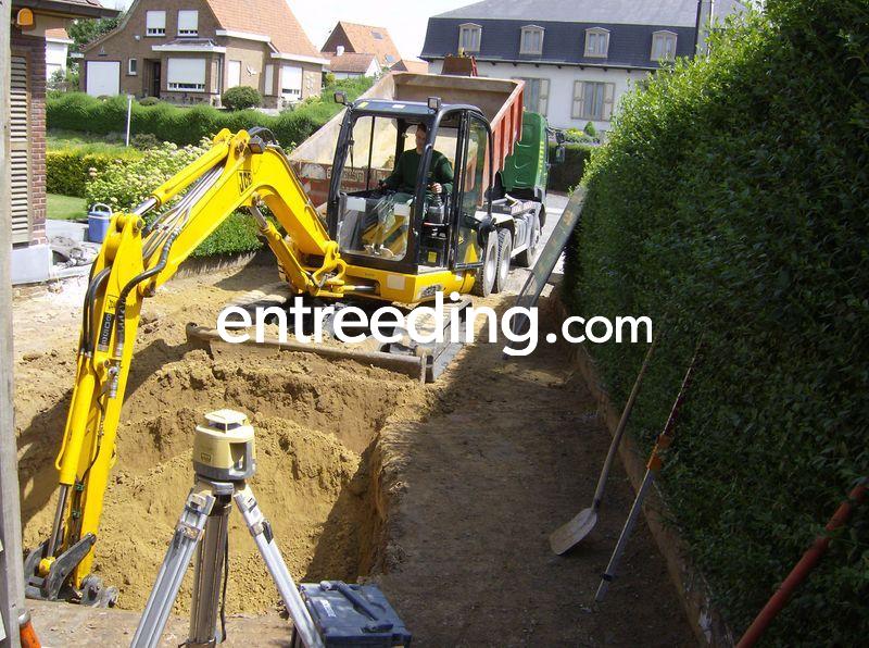 Grondwerken egaliseren en nivelleren