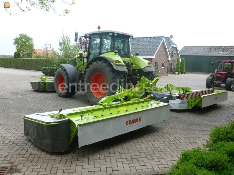 Trekker met triple maaier