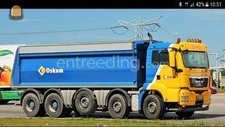 Kipauto MAN 10x4ws Omgeving Gouda