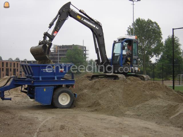 Tractor + zelfbouw onderlosser