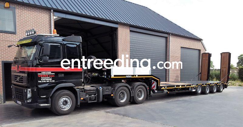 Volvo FH trekker met dieplader