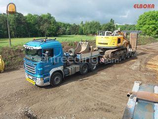 Semidieplader- transport ... Omgeving Herentals, Turnhout