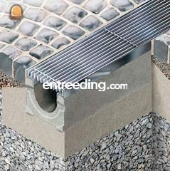 Hauraton waterafvoergeule... Omgeving Gent