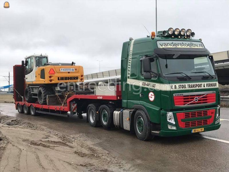 Volvo & oplegger met beunen