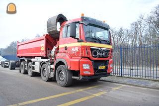 MAN 8x4 wagen met kraan Omgeving Hilversum