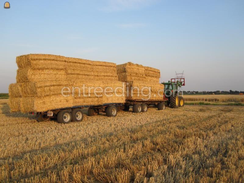 John Deere + platte wagens