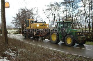 John Deere + dieplader Omgeving Leiden