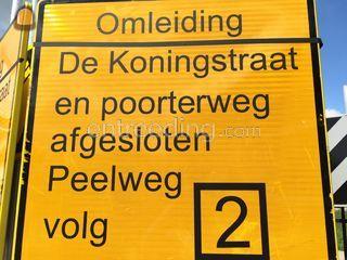 CROW verkeersborden (omle... Omgeving Waalwijk