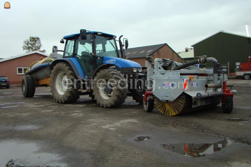 Veegmachine met water