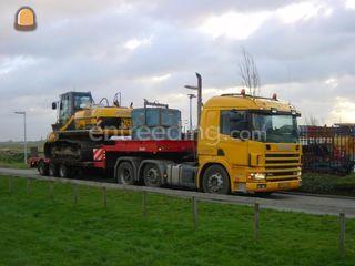 Scania en dieplader Omgeving Alphen a/d Rijn