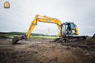 Kobelco SK140 + 3D GPS Omgeving De Ronde Venen