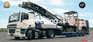 Trekker met dieplader Omgeving Kortrijk, Komen-Waasten